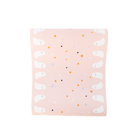 Trick or Treat Pink Ghost Table Runner