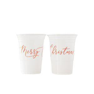 Merry Christmas Party Cups