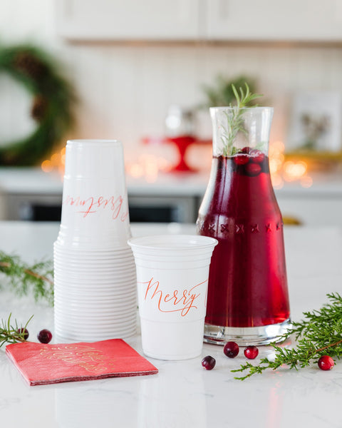 Merry Christmas Party Cups