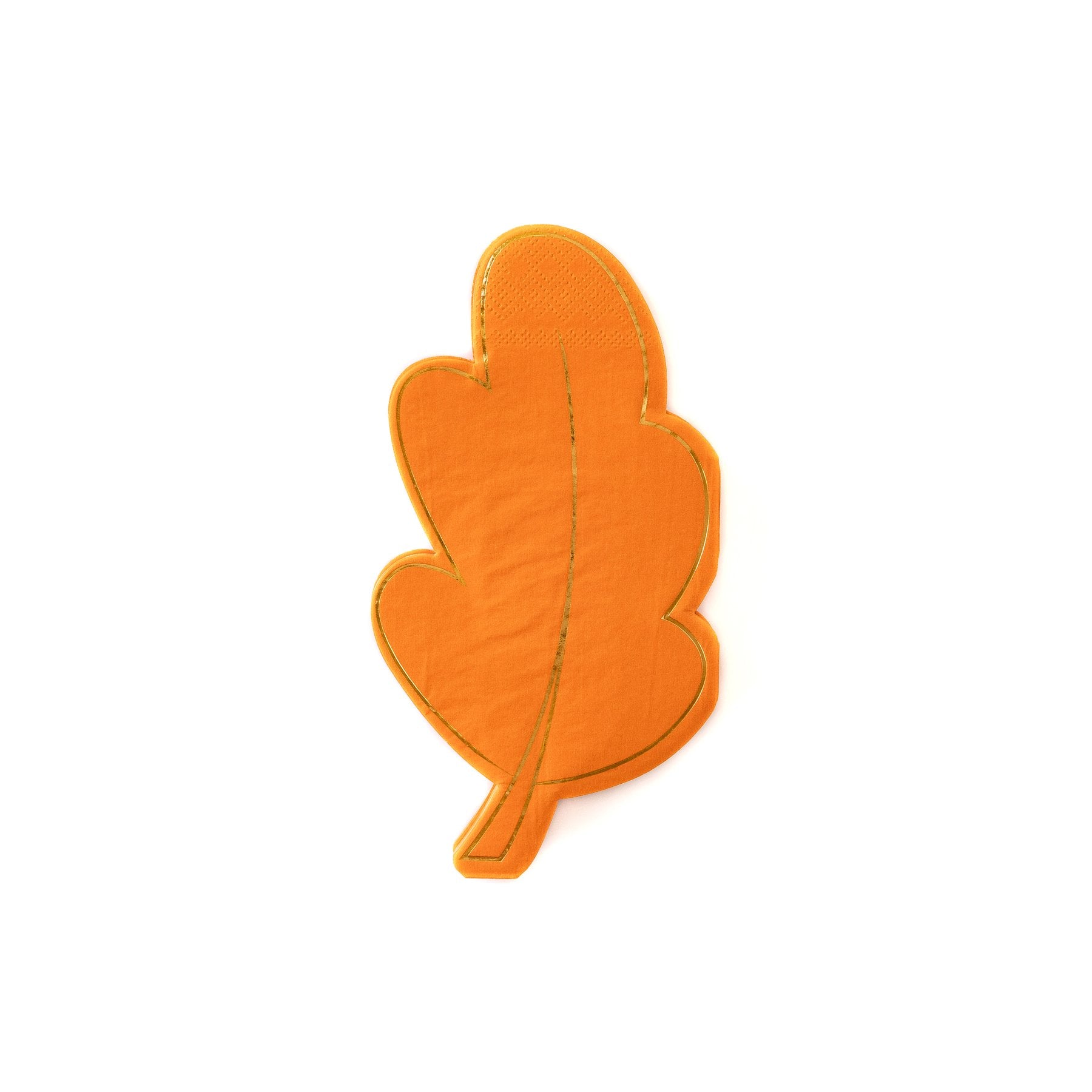 Gold Oak Leaf Shaped Napkin