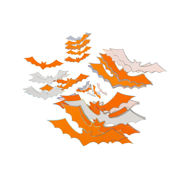 Pink, Orange and Purple Bats