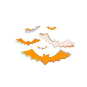 Pink, Orange and Purple Bats