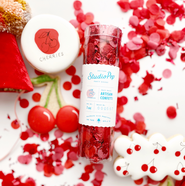 Cherry Red Confetti