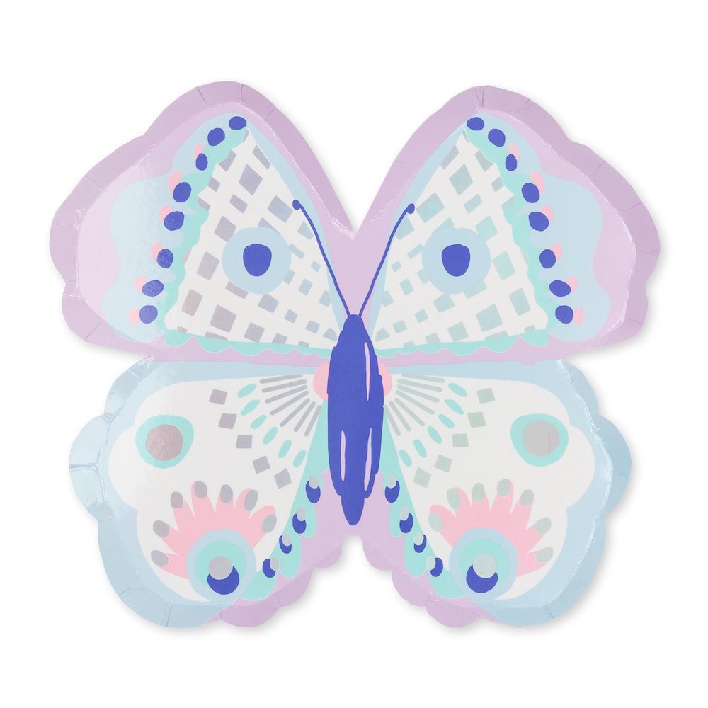 Purple Butterfly Shaped Plates