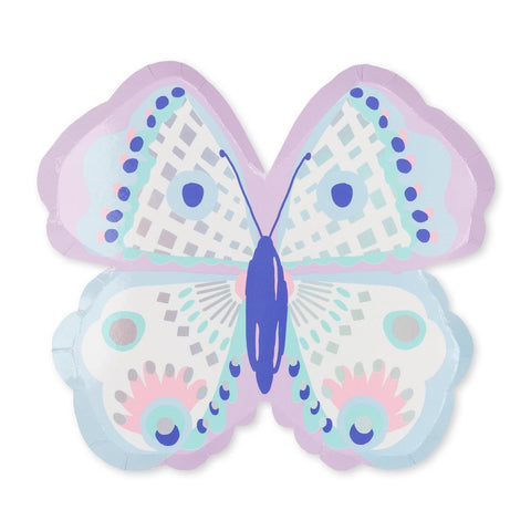 Purple Butterfly Shaped Plates