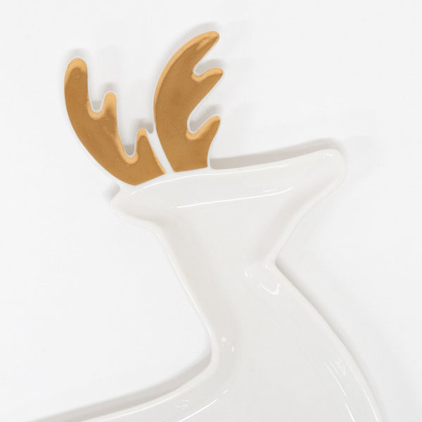 Porcelain Reindeer Plates