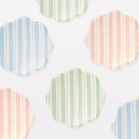Pastel Stripe Small Plates