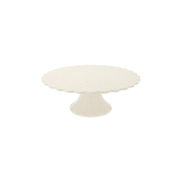 Small Cream Reusable Bamboo Cake Stand