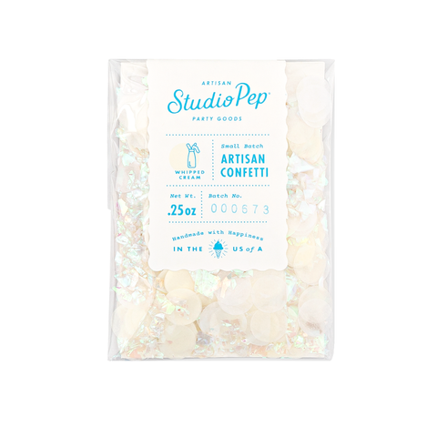 Whipped Cream White Confetti